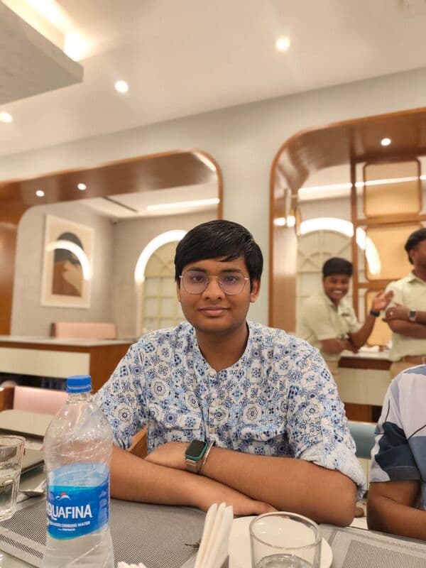 Anshveer at dinner